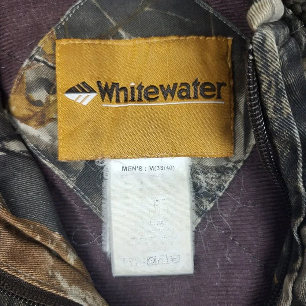 Whitewater Vintage Men’s Hunting Camo Jacket Insulated Hood M RealTree customize